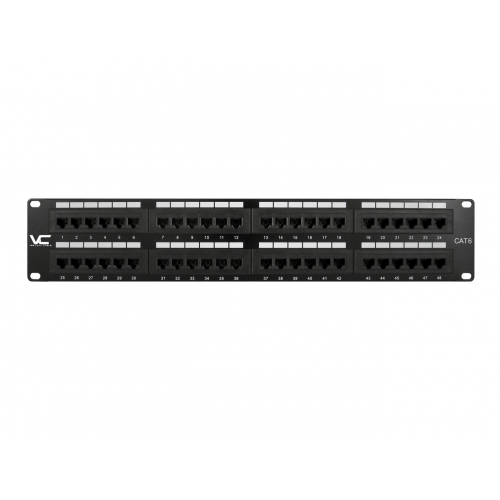 Cat6 Patch Panel - 48 Port, 110 Type, 19