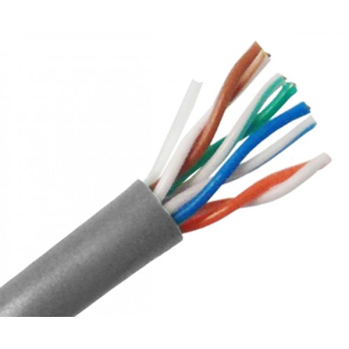 CAT5E UTP Bulk Cable, Solid Copper CM Rated, 24 AWG 1000FT