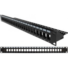 1U 24 Port Space Saver Blank Panel