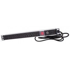 1U 8-Way Pdu W/Circuit Breaker