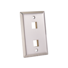 2 Port Wall Plate Stainless St