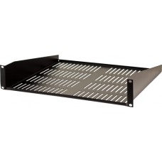 2U Vented Shelf Single Side