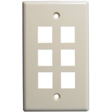 6-Port-Wall Plate 