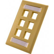 6-Port-Wall Plate With Id Win