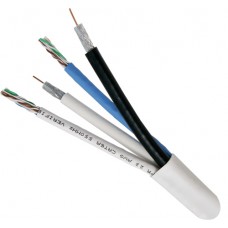 Bundled Cable 2X RG6U Quad Shield And 2X CAT6 - 500 Ft