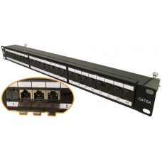 CAT6A 24 Port Shielded Patch Panel