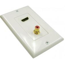 HDMI + 1Xrca Decorative Wall Plate