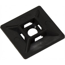 Mounting Base 1" X 1 " Black - 100 Pack