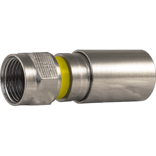 083-1042/CP/Q RG59 RG6 Compression Type Connector - Quad Shield