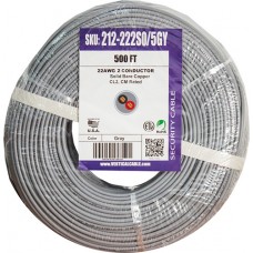 Security 22/2 Solid/Unshielded 500 Ft Coil